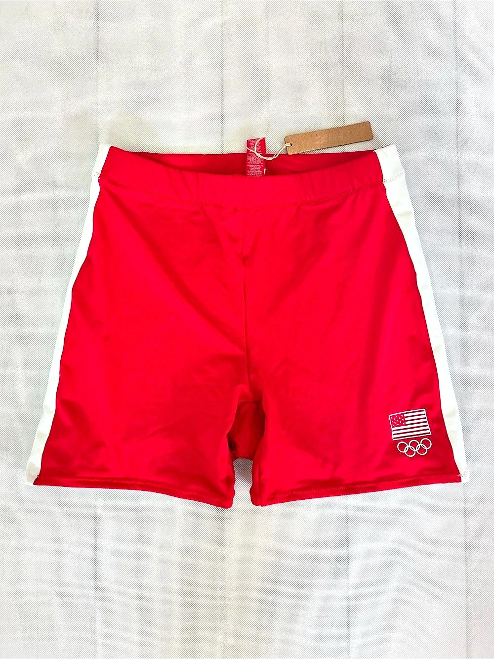 Skins Olympic Triathlon Short Athletic Shorts in Red & White Size Small NWT